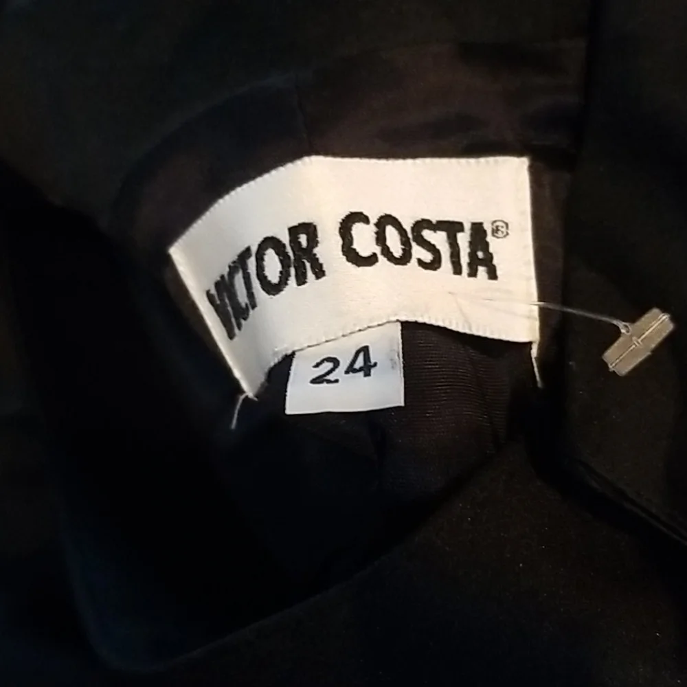 Victor Costa Size 24 Black Cocktail Blazer